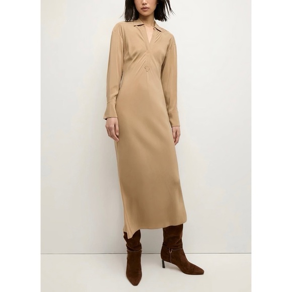 NWT Veronica Beard Midi Long-Sleeve Liberty Shirt Dress - Picture 3 of 7